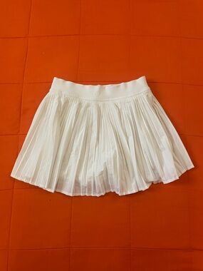 Lululemon Skort Womens 4  Varsity High Rise Pleated Tennis Skirt White Active